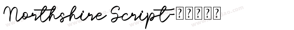 Northshire Script字体转换